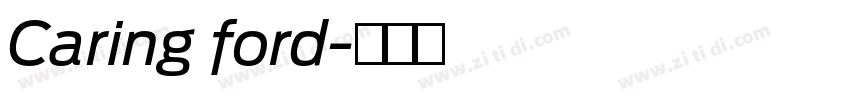 Caring ford字体转换